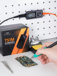 Miniware TS1M Multi-function Mini Soldering Station Portable Compatible with H100/210/245/115 TIPS MAX 200W
