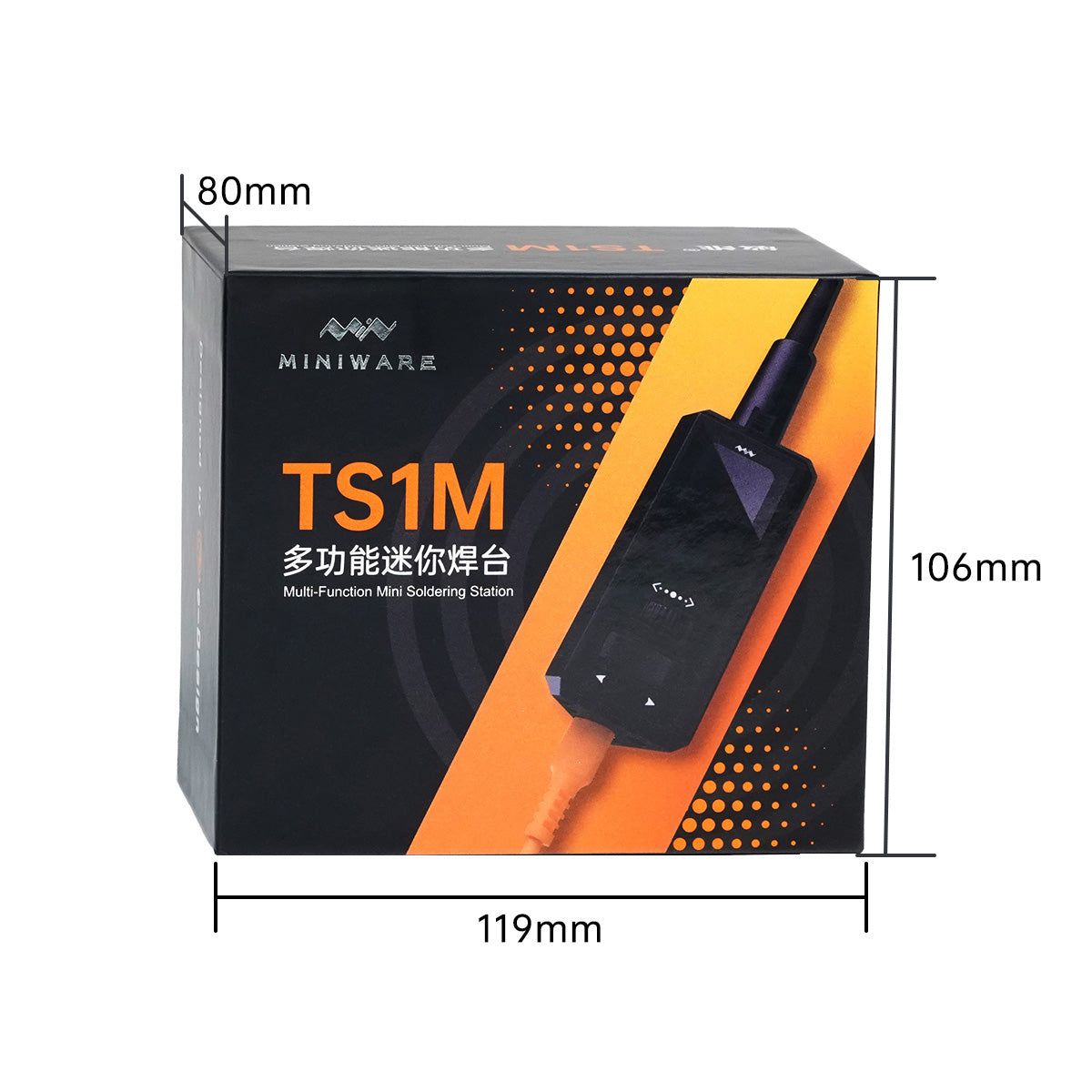 Miniware TS1M Multi-function Mini Soldering Station Portable Compatible with H100/210/245/115 TIPS MAX 200W