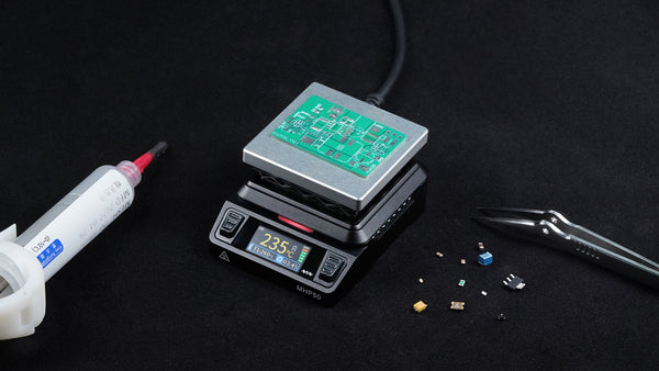 MINIWARE MHP50 Hot Plate Preheater (Aluminum with Anodized Surface) 150W 50x50mm Heating Mini Smart Constant Temperature Hot 100-350℃ Soldering Station Tools MINIWARE MHP50 Hot Plate Preheater (Aluminum with Anodized Surface) 150W 50x50mm Heating Mini Smart Constant Temperature Hot 100-350℃ Soldering Station Tools