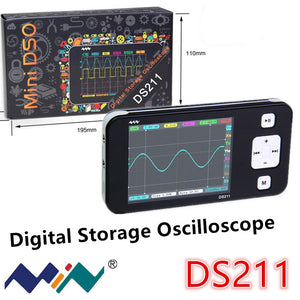 Portable Electric measure Tool DS211 Mini Storage Digital Oscilloscope
