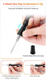 Load image into Gallery viewer, New TS80P Mini Smart Portable Digital Soldering Iron Tool Adjustable Temperature OLED Display With B02 Iron Tips QC3.0 PD2.0 45W
